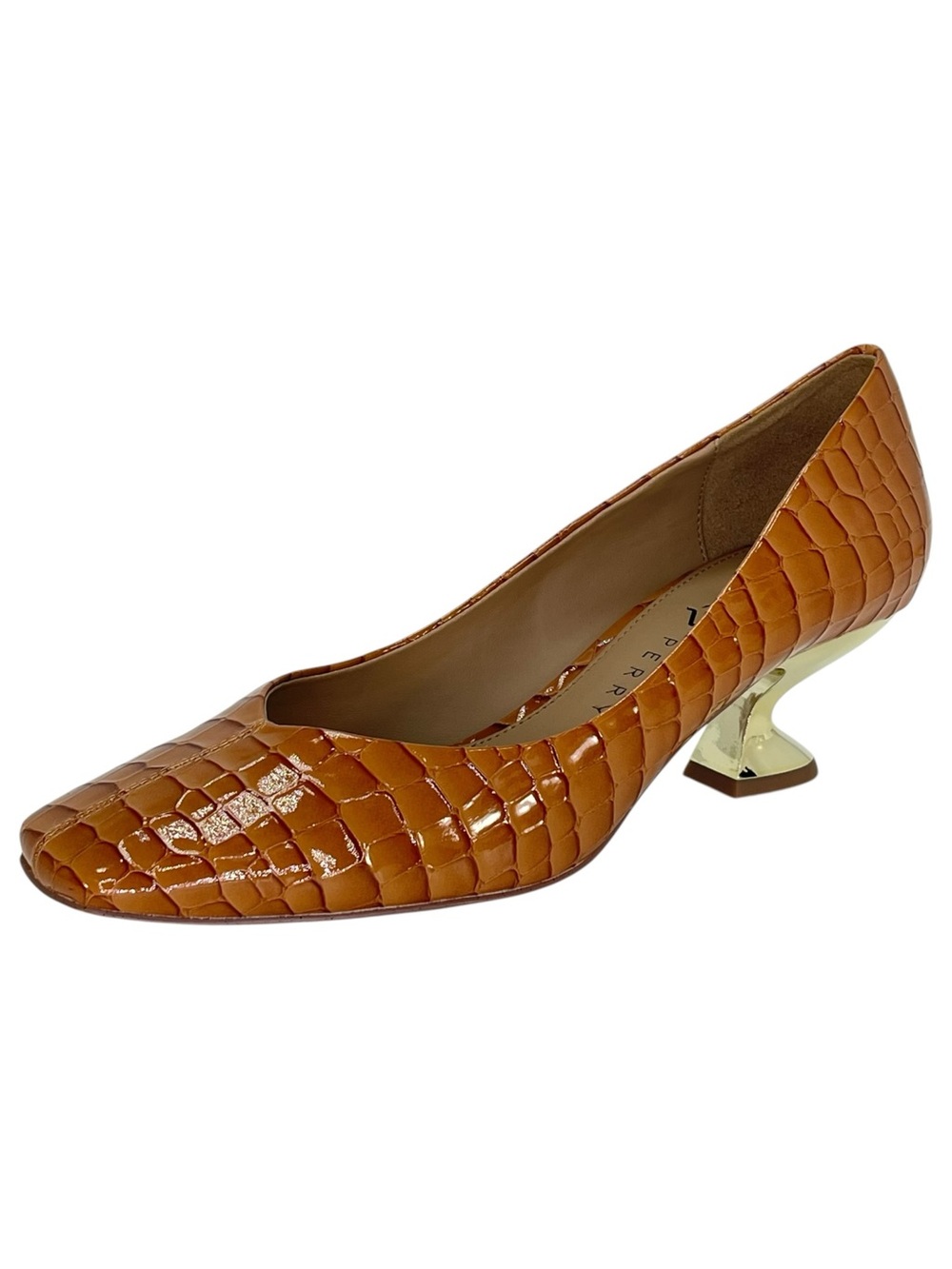 Katy Perry Laterr Tan Faux Leather Womens Heels Size 7.5M - Picture 2 of 10